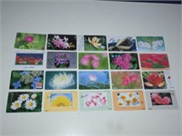 20 Vintage Japanese Telephone Cards Various