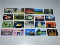 20 Vintage Japanese Telephone Cards Various