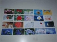 20 Vintage Japanese Telephone Cards Various