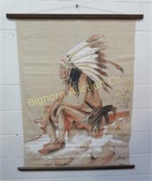 Native American Painting on Canvas by Lovejoy