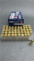 380 Auto Fiocchi FMJ (50 Cartridges)