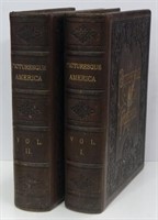2 VOL. SET "PICTURESQUE AMERICA" BY D. APPLETON