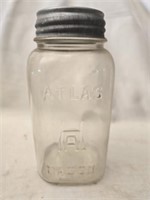 Vintage glass atlas mason jar