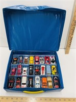 Vintage Hotwheels/Matchbox Car Case Deluxe w/