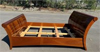 Italian Made African Redwood Full Size Bed Frame
