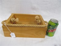 Wooden Box Rope Handle