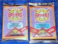 2 1992 Upper Deck Baseball Packs