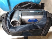 Old-School Sharp Hi8 Camcorder w/ Battery & Remote