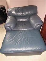 Leather Chair/Ottoman (Matches #256 & 254)