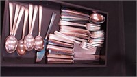 32 pieces of silverplate flatware by Wallace