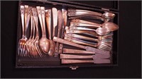 41 pieces of silverplate flatware  by Community