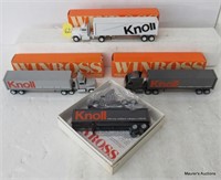 4 Winross Knoll Furniture Trucks