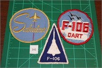 Sabreliner; F-106 Dart; F-106 (3 Patches) USAF