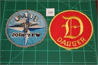 20th TFW F-111; Dagger USAF Military Patch 1970s