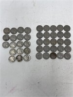 Coins-43 Buffalo head nickel’s, 18 with dates
