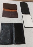 Wallets and note pad
