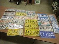 Several Collecttible License Plates