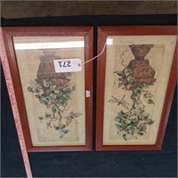 2 Floral Paintings