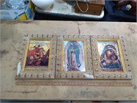 (3) pictures, religious icons, prints