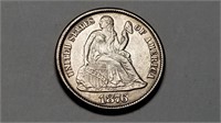1876 CC Seated Liberty Dime Uncirculated Very Rare