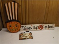 Halloween Wooden Signs
