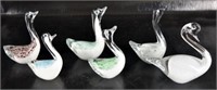 Collection Of Glass Swans