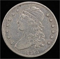 1836 CAPPED BUST QUARTER XF/AU