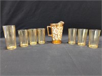 Vintage Marigold Iridescent Carnival Glass