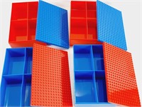 4 boîtes de rangement pour LEGO 8"x5"