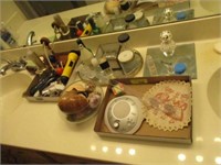 All items on bathroom counter