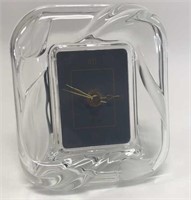 Mikasa Cut Glass Quartz Desk Clock
