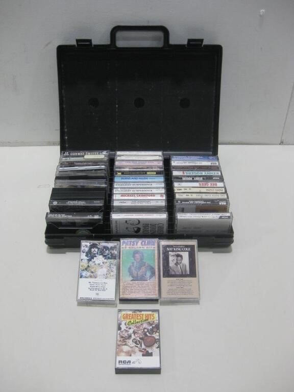 Assorted Cassette Tapes W/Case Untested See Info