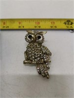 unique jewelled owl ring
