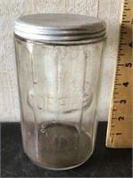 Vintage coffee jar with aluminum lid