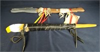 Pair Of Handmade Native American Style Weapons
