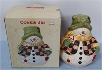 Snowman Cookie Jar - in Box