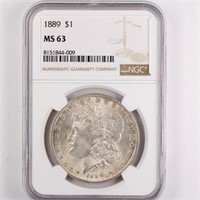 1889 Morgan Dollar NGC MS63