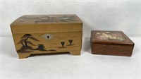 (2) JEWELRY BOXES