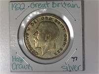 1922 Great Britain Silver Half Crown
