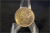 1885 $5 Pre-33 Gold Liberty Head Coin