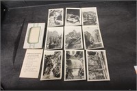 Lot of 10 Black and White miniature Photographs