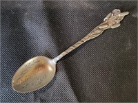 Antique Saguache Colorado Cattail Sterling Spoon