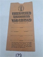 WW2 War Bond Folder