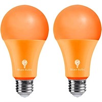 2 Pack BlueX LED A21 Orange Light Bulbs - 13W