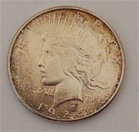 1925S Peace Silver Dollar