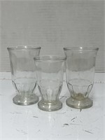 Vintage Clear Glass Shrimp Cocktail Glasses