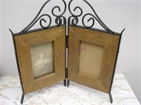 Wrought Iron & Wood Picture Frame