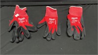 Pair of Milwaukee Medium Cut Level 1 Gloves, and