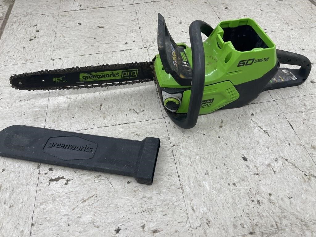 Greenworks Pro 60 Volt Chainsaw (works)