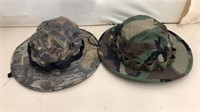 2 Hunting Hats 7 1/4 size
